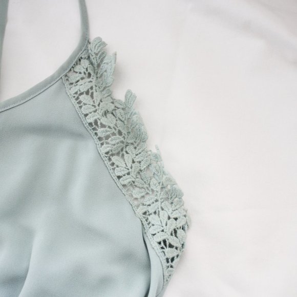 3 for $20 - Mint green strap dress with lace detail - Picture 4 of 7